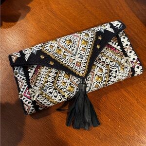 Free People Embroidered Clutch